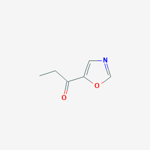 molecular formula C6H7NO2 B2493187 1-(1,3-Oxazol-5-yl)propan-1-one CAS No. 2172473-41-3