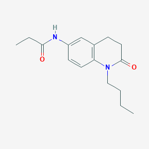 molecular formula C16H22N2O2 B2493197 N-(1-butyl-2-oxo-1,2,3,4-tetrahydroquinolin-6-yl)propanamide CAS No. 951572-74-0