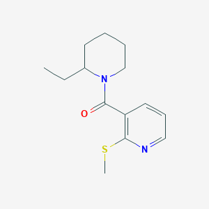 (2-Ethylpiperidin-1-yl)-(2-methylsulfanylpyridin-3-yl)methanone