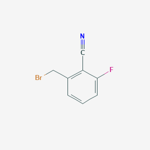 molecular formula C8H5BrFN B2493202 2-(Bromomethyl)-6-fluorobenzonitrile CAS No. 1261686-95-6