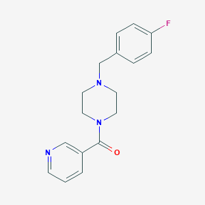 molecular formula C17H18FN3O B249323 [4-(4-Fluorobenzyl)piperazin-1-yl](pyridin-3-yl)methanone 