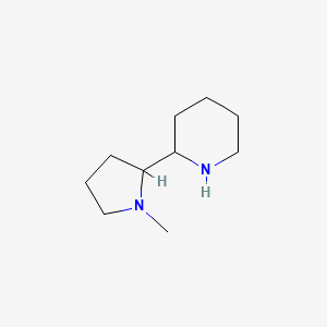 molecular formula C10H20N2 B2493241 Piperidine, 2-(1-methyl-2-pyrrolidinyl)- CAS No. 118046-19-8