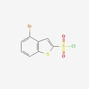 molecular formula C8H4BrClO2S2 B2493259 4-Bromo-1-benzothiophene-2-sulfonyl chloride CAS No. 2193061-38-8