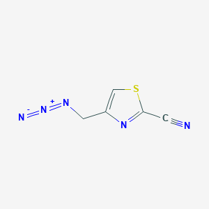 molecular formula C5H3N5S B2493263 4-(Azidométhyl)-1,3-thiazole-2-carbonitrile CAS No. 2567498-69-3