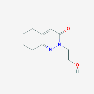 molecular formula C10H14N2O2 B2493271 2-(2-羟乙基)-2,3,5,6,7,8-六氢肉桂酰吲哚-3-酮 CAS No. 177207-89-5