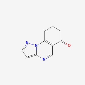 molecular formula C10H9N3O B2493276 8,9-Dihydropyrazolo[1,5-a]quinazolin-6(7h)-one CAS No. 612064-76-3