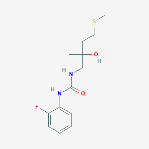 1-(2-Fluorophenyl)-3-(2-hydroxy-2-methyl-4-(methylthio)butyl)urea