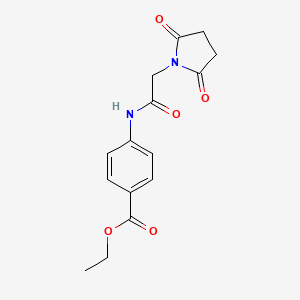4-[2-(2,5-Dioxo-pyrrolidin-1-yl)-acetylamino]-benzoic acid ethyl ester