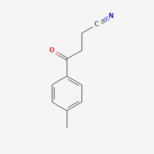 molecular formula C11H11NO B2493376 4-(4-Methylphenyl)-4-oxobutanenitrile CAS No. 55234-57-6