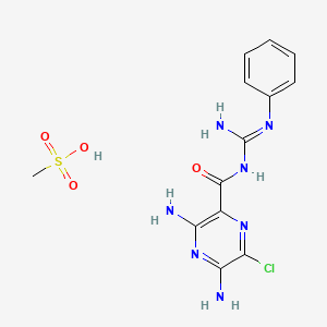 molecular formula C13H16ClN7O4S B2493377 Phenamil methanesulfonate CAS No. 1161-94-0; 2038-35-9