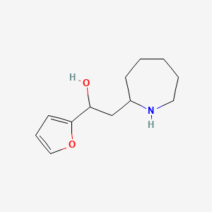molecular formula C12H19NO2 B2493378 2-(Azepan-2-yl)-1-(furan-2-yl)ethan-1-ol CAS No. 1384534-24-0
