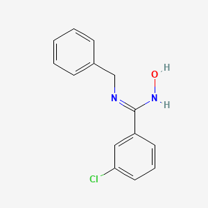 molecular formula C14H13ClN2O B2493390 N'-苄基-3-氯-N-羟基苯甲酰胺 CAS No. 692288-03-2
