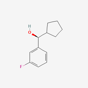 molecular formula C12H15FO B2493400 (S)-cyclopentyl(3-fluorophenyl)methanol CAS No. 1821839-29-5
