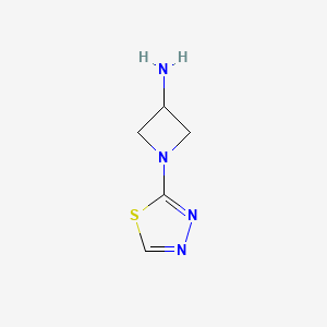 molecular formula C5H8N4S B2493401 1-(1,3,4-Thiadiazol-2-yl)azetidin-3-amine CAS No. 1343676-60-7