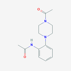 molecular formula C14H19N3O2 B249342 N-[2-(4-acetylpiperazin-1-yl)phenyl]acetamide 