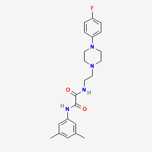 N1-(3,5-dimethylphenyl)-N2-(2-(4-(4-fluorophenyl)piperazin-1-yl)ethyl)oxalamide
