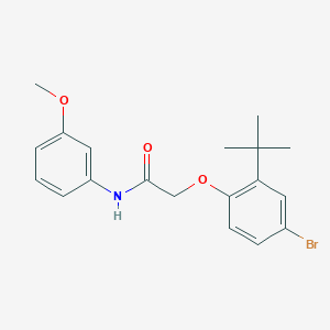 molecular formula C19H22BrNO3 B2493431 2-(4-bromo-2-(tert-butyl)phenoxy)-N-(3-methoxyphenyl)acetamide CAS No. 302949-73-1