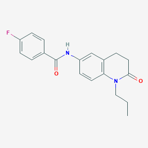 4-fluoro-N-(2-oxo-1-propyl-1,2,3,4-tetrahydroquinolin-6-yl)benzamide