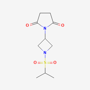 1-(1-(Isopropylsulfonyl)azetidin-3-yl)pyrrolidine-2,5-dione