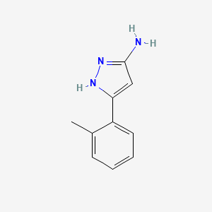 molecular formula C11H11N3O B2493455 3-Amino-5-(2-methylphenyl)-1H-pyrazole CAS No. 57860-42-1
