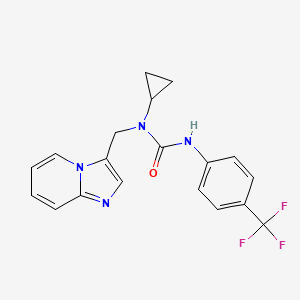 1-Cyclopropyl-1-(imidazo[1,2-a]pyridin-3-ylmethyl)-3-(4-(trifluoromethyl)phenyl)urea