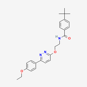 4-tert-butyl-N-(2-{[6-(4-ethoxyphenyl)pyridazin-3-yl]oxy}ethyl)benzamide