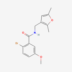 2-bromo-N-((2,5-dimethylfuran-3-yl)methyl)-5-methoxybenzamide