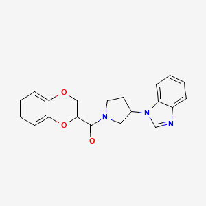 (3-(1H-benzo[d]imidazol-1-yl)pyrrolidin-1-yl)(2,3-dihydrobenzo[b][1,4]dioxin-2-yl)methanone