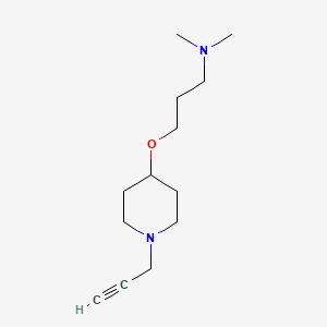 molecular formula C13H24N2O B2493509 Dimethyl(3-{[1-(prop-2-yn-1-yl)piperidin-4-yl]oxy}propyl)amine CAS No. 1394642-49-9