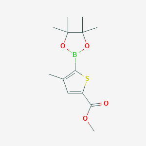 molecular formula C13H19BO4S B2493511 甲基-4-甲基-5-(4,4,5,5-四甲基-1,3,2-二氧杂硼杂环戊二烷-2-基)噻吩-2-甲酸酯 CAS No. 1227664-25-6