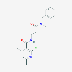 N-benzyl-3-[(2-chloro-4,6-dimethylpyridin-3-yl)formamido]-N-methylpropanamide