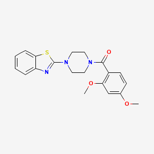 molecular formula C20H21N3O3S B2493525 (4-(Benzo[d]thiazol-2-yl)piperazin-1-yl)(2,4-dimethoxyphenyl)methanone CAS No. 681157-60-8