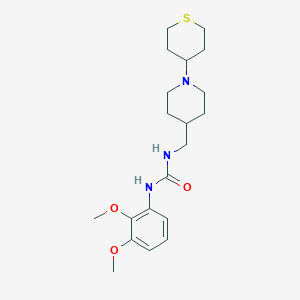 molecular formula C20H31N3O3S B2493529 1-(2,3-dimethoxyphenyl)-3-((1-(tetrahydro-2H-thiopyran-4-yl)piperidin-4-yl)methyl)urea CAS No. 2034302-32-2