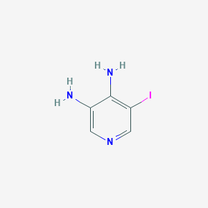 molecular formula C5H6IN3 B2493546 5-Iodopyridine-3,4-diamine CAS No. 1565967-71-6