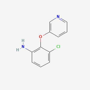 molecular formula C11H9ClN2O B2493551 3-Chloro-2-(pyridin-3-yloxy)-phenylamine CAS No. 869945-98-2
