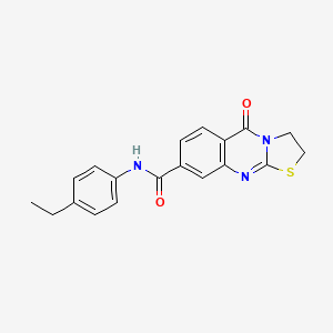 N-(4-ethylphenyl)-5-oxo-3,5-dihydro-2H-thiazolo[2,3-b]quinazoline-8-carboxamide