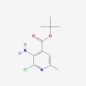Tert-butyl 3-amino-2-chloro-6-methylpyridine-4-carboxylate