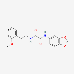 N1-(benzo[d][1,3]dioxol-5-yl)-N2-(2-methoxyphenethyl)oxalamide