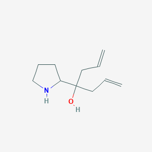 molecular formula C11H19NO B2493635 4-Pyrrolidin-2-yl-hepta-1,6-dien-4-ol CAS No. 315248-77-2