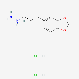 molecular formula C11H18Cl2N2O2 B2493637 [4-(2H-1,3-Benzodioxol-5-yl)butan-2-yl]hydrazine dihydrochloride CAS No. 1803586-36-8
