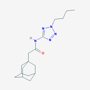 molecular formula C17H27N5O B249364 2-(1-adamantyl)-N-(2-butyl-2H-tetrazol-5-yl)acetamide 
