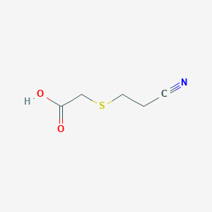 molecular formula C5H7NO2S B2493653 2-[(2-Cyanoethyl)thio]acetic acid CAS No. 56796-10-2