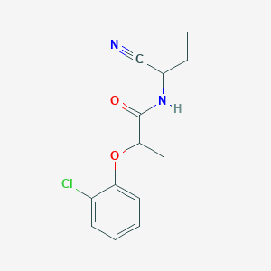 molecular formula C13H15ClN2O2 B2493672 2-(2-chlorophenoxy)-N-(1-cyanopropyl)propanamide CAS No. 1311586-60-3