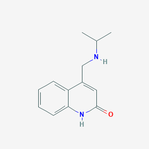 molecular formula C13H16N2O B2493673 4-((Isopropylamino)methyl)quinolin-2-ol CAS No. 885951-26-8
