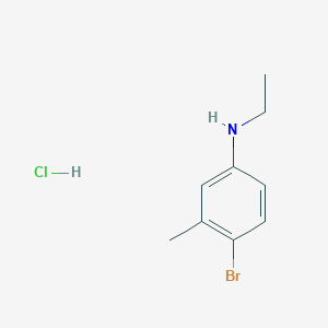 molecular formula C9H13BrClN B2493675 (4-Bromo-3-methylphenyl)ethylamine hydrochloride CAS No. 1609395-76-7