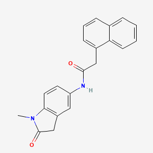 N-(1-methyl-2-oxoindolin-5-yl)-2-(naphthalen-1-yl)acetamide