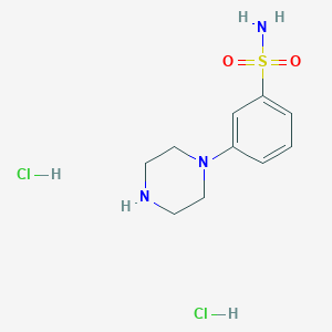 3-Piperazin-1-ylbenzenesulfonamide;dihydrochloride