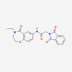 2-(1,3-dioxoisoindolin-2-yl)-N-(4-ethyl-5-oxo-2,3,4,5-tetrahydrobenzo[f][1,4]oxazepin-7-yl)acetamide