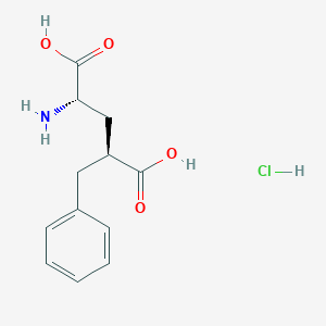 molecular formula C12H16ClNO4 B2493715 (2S,4S)-2-氨基-4-苄基戊二酸盐酸盐 CAS No. 169700-89-4