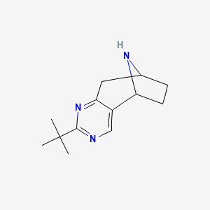 molecular formula C13H19N3 B2493726 5-Tert-butyl-4,6,12-triazatricyclo[7.2.1.0^{2,7}]dodeca-2(7),3,5-triene CAS No. 1888830-49-6